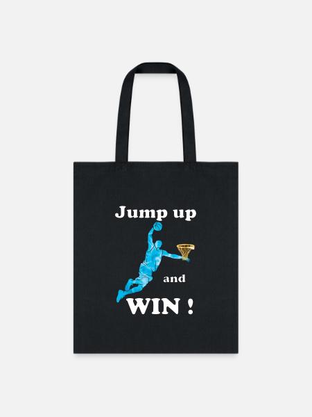 Win Basketball jersey - Tote Bag - black