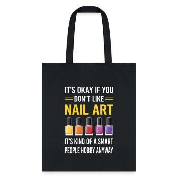 Nail Art Nails Tech Manicure Manicurist Pedicurist - Tote Bag - black - Front