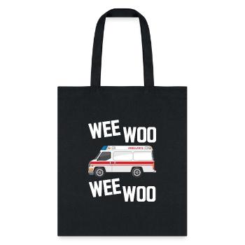 Paramedic - wee woo - Tote Bag - black - Front