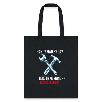 Blue collar pride t-shirt - Tote Bag - black - Front