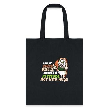 Funny Unhappy Sushi Japanese food Miso-Unhappy - Tote Bag - black - Front