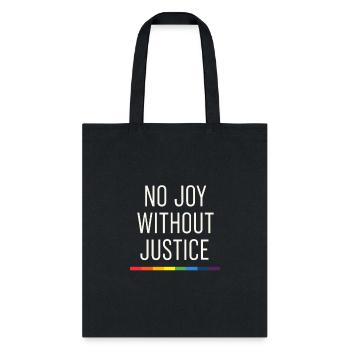 Queer Pride Queer Joy LGBTQ+ Affirmation Trans - Tote Bag - black - Front