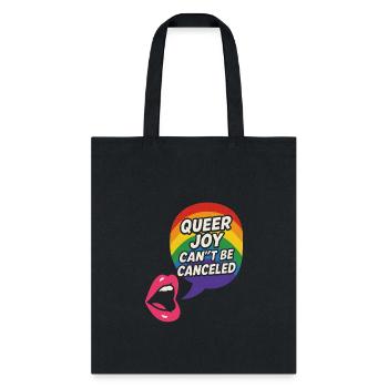 Queer Pride Queer Joy LGBTQ+ Affirmation Trans - Tote Bag - black - Front