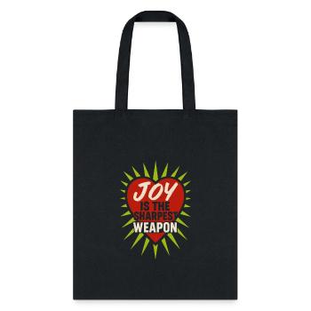 Queer Pride Queer Joy LGBTQ+ Affirmation Trans - Tote Bag - black - Front