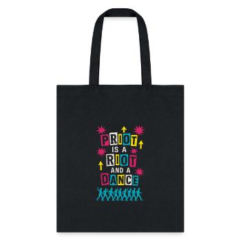 Queer Pride Queer Joy LGBTQ+ Affirmation Trans - Tote Bag - black - Front