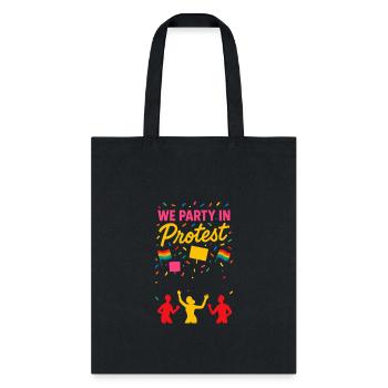 Queer Pride Queer Joy LGBTQ+ Affirmation Trans - Tote Bag - black - Front