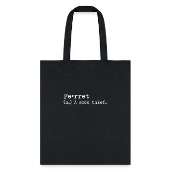 A Sock Thief Ferret - Tote Bag - black - Front