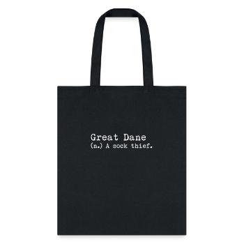 A Sock Thief Great Dane - Tote Bag - black - Front