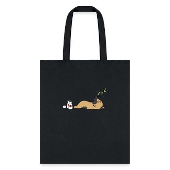 German Shepherd Sake Drunk - Tote Bag - black - Front