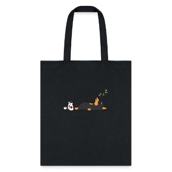 Miniature Pinscher Sake Drunk - Tote Bag - black - Front