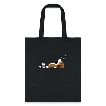 Basset Hound Sake Drunk - Tote Bag - black - Front
