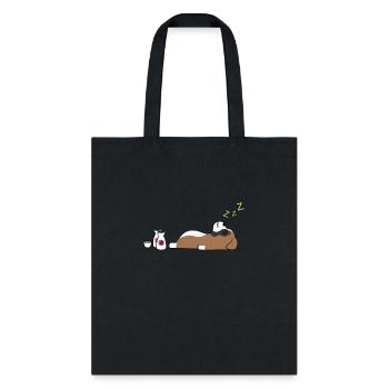 Boxer Dog Sake Drunk - Tote Bag - black - Front