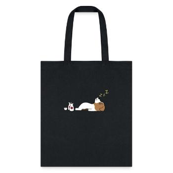 Jack Russell Terrier Sake Drunk - Tote Bag - black - Front