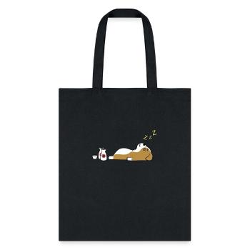English Bulldog Sake Drunk - Tote Bag - black - Front