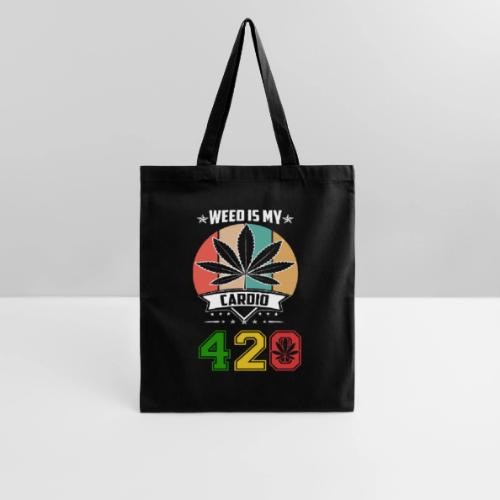 Quick Witted 420 My Cardio Herb Weed Marijuana - Tote Bag
