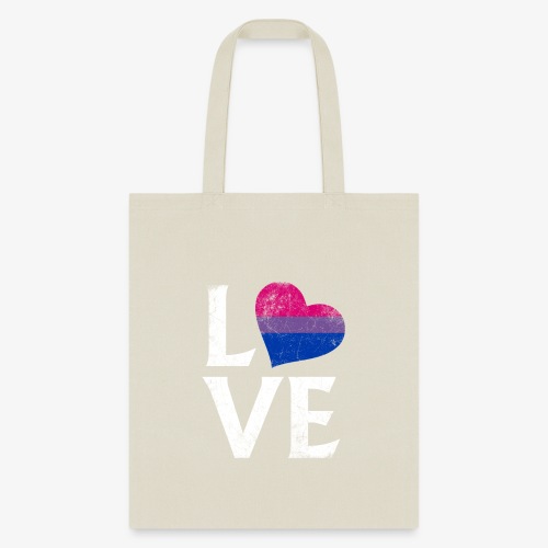 Bisexual Pride Stacked Love - Tote Bag