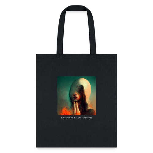 Cryptick subscribed woman whitetext - Tote Bag