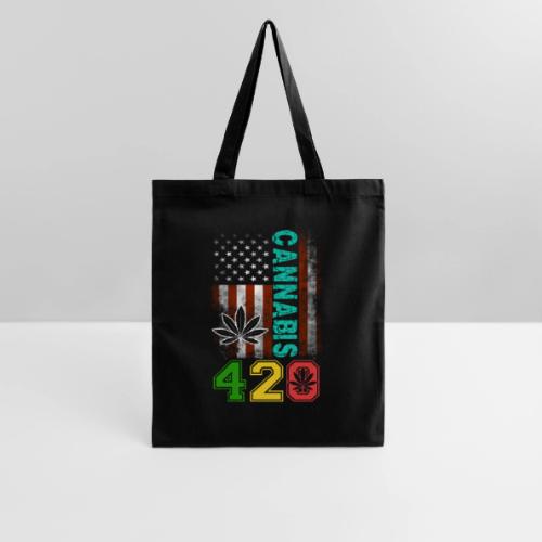 Amusing 420 American Herb Weed Marijuana Design - Tote Bag