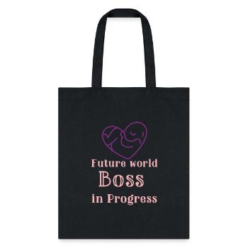 Future World Boss in Progress - Tote Bag - black - Front