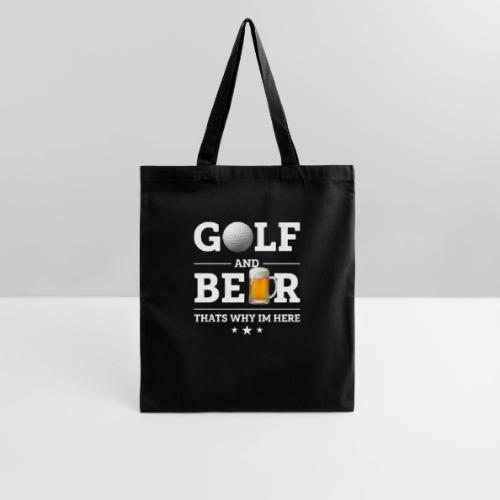 Golf Gift for Men - Funny Beer Graphic Tee - Tote Bag
