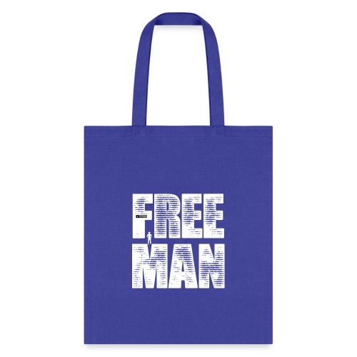 FREE MAN - White Graphic - Tote Bag