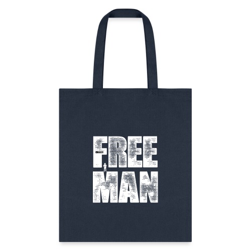 FREE MAN - White Graphic - Tote Bag