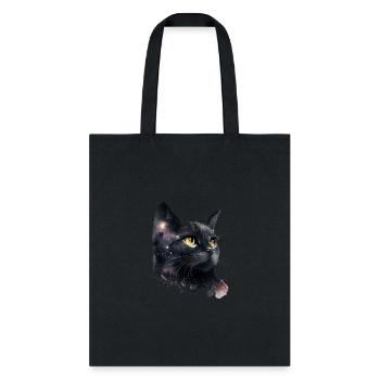 A terrifying black cat - Tote Bag - black - Front