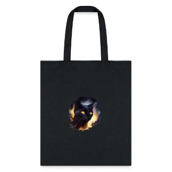A terrifying black cat - Tote Bag - black - Front