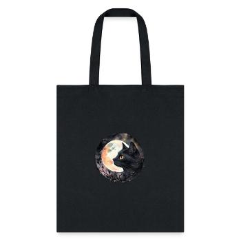 A terrifying black cat - Tote Bag - black - Front