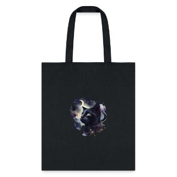A terrifying black cat - Tote Bag - black - Front