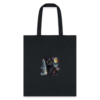 A terrifying black cat - Tote Bag - black - Front