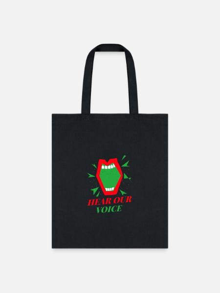 Hear our voices - Tote Bag - black