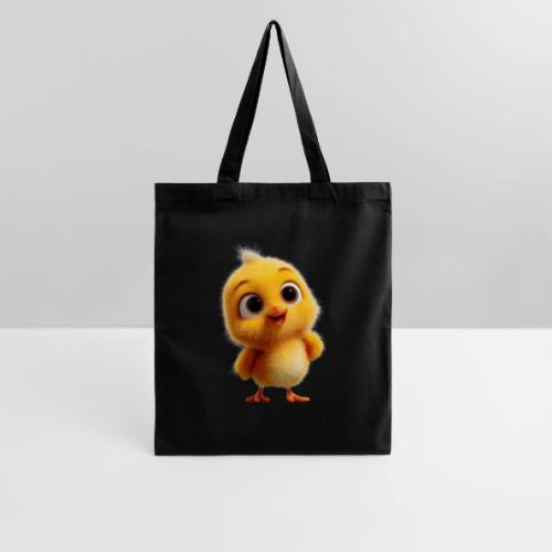 Cute Cartoon Yellow Chick with Big Sparkling Eyes - Tote Bag