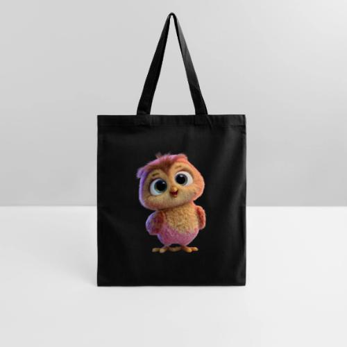 Adorable Baby Owl with Big Eyes - Tote Bag