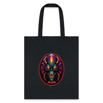 Alien face - Tote Bag - black - Front