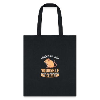 rat - Tote Bag - black - Front