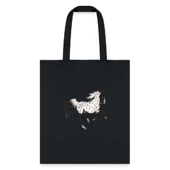 Appaloosa Horse - Horse Lover Gift, Horse Painting - Tote Bag - black - Front