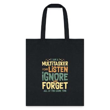 Humorous I Am A Multitasker developer - Tote Bag - black - Front