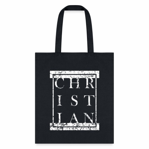 CHRISTIAN Religion - Grunge Block Box Gift Ideas - Tote Bag