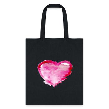 Heart, Heart Icon, Heart Symbol, Red Heart, Love - Tote Bag - black - Front