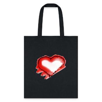 Heart, Heart Icon, Heart Symbol, Red Heart, Love - Tote Bag - black - Front