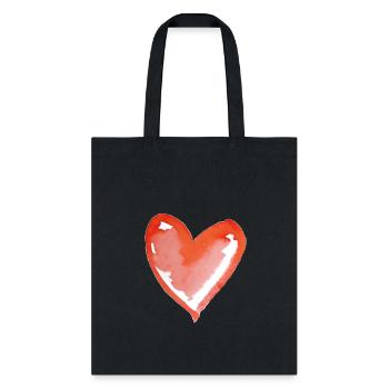 Heart, Heart Icon, Heart Symbol, Red Heart, Love - Tote Bag - black - Front