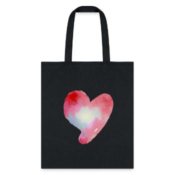 Heart, Heart Icon, Heart Symbol, Red Heart, Love - Tote Bag - black - Front