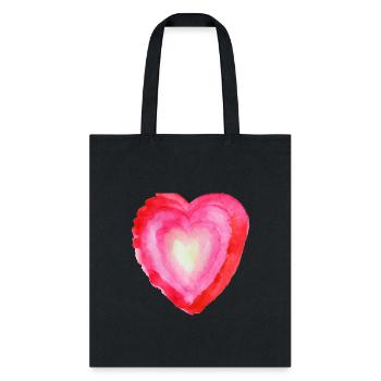 Heart, Heart Icon, Heart Symbol, Red Heart, Love - Tote Bag - black - Front