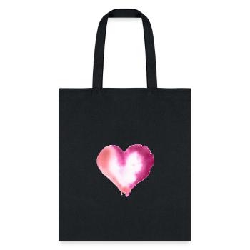 Heart, Heart Icon, Heart Symbol, Red Heart, Love - Tote Bag - black - Front
