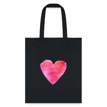 Heart, Heart Icon, Heart Symbol, Red Heart, Love - Tote Bag - black - Front