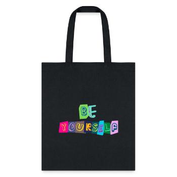BE YOURSELF - Tote Bag - black - Front