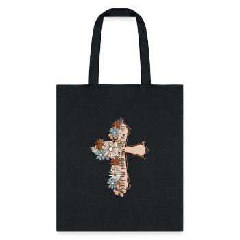 There Was Jesus in the waiting in the searching in - Tote Bag - black - Front