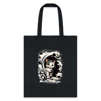 A mischievous and clever cat - Tote Bag - black - Front