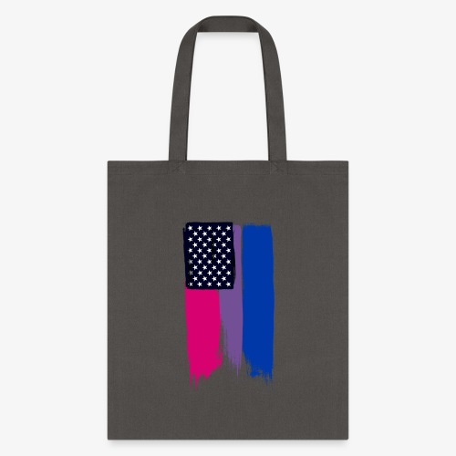 Bisexual Painted Stars and Stripes - Tote Bag